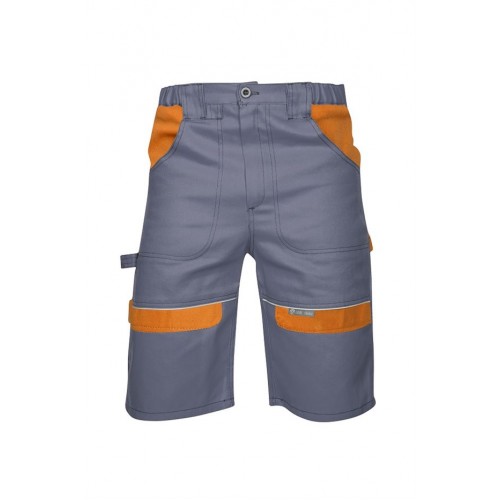Pantaloni scurti de lucru PROFESIONALI COOL TREND gri-portocaliu H8608 