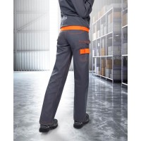Pantaloni de lucru PROFESIONALI COOL TREND WOMAN gri-portocaliu H9101 